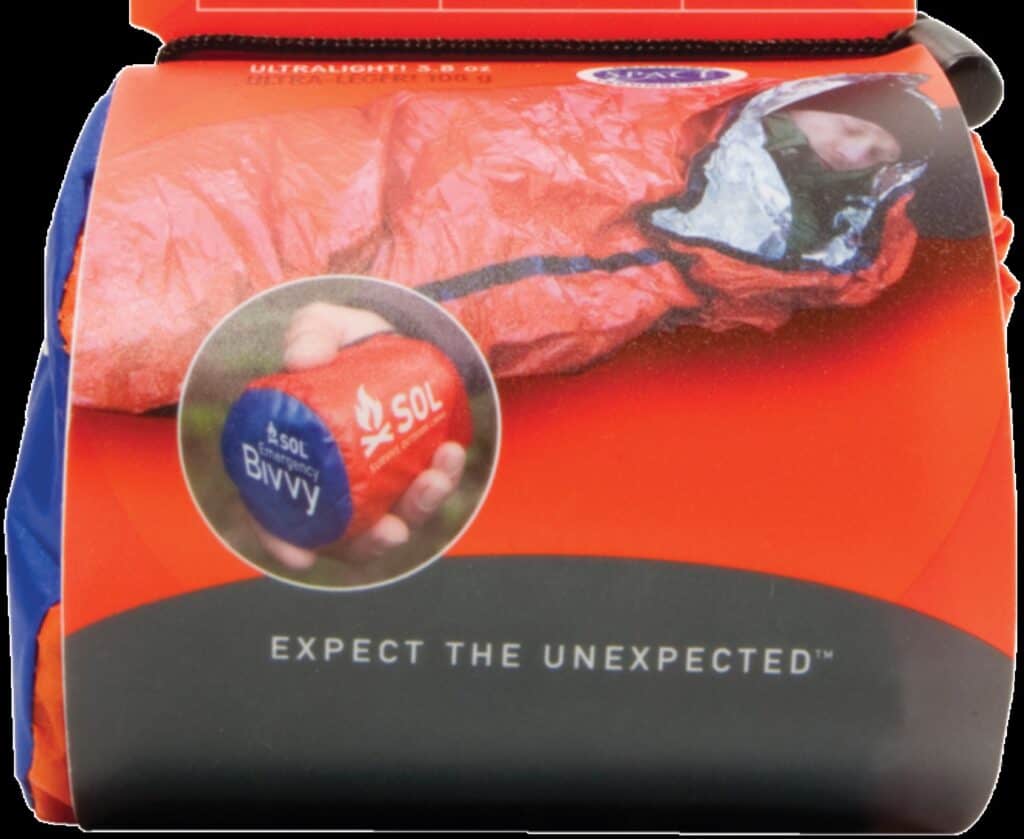 winter survival kit, emergency bivy sack