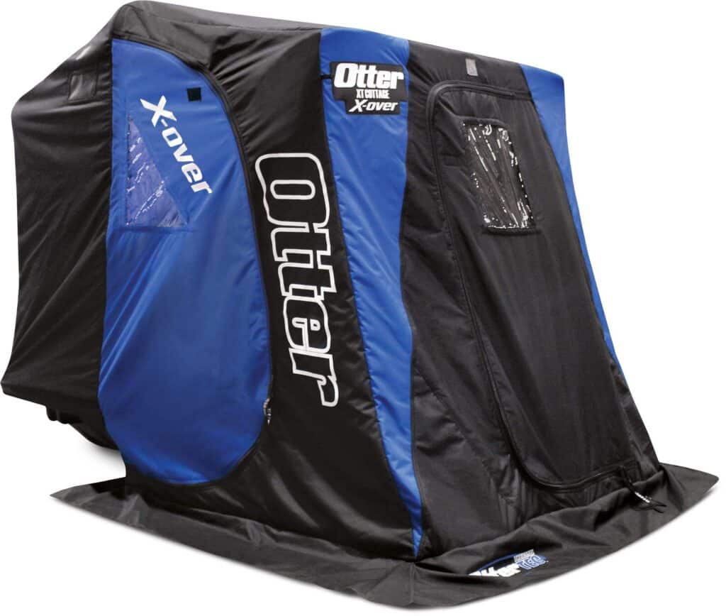 ice fishing tent flip over