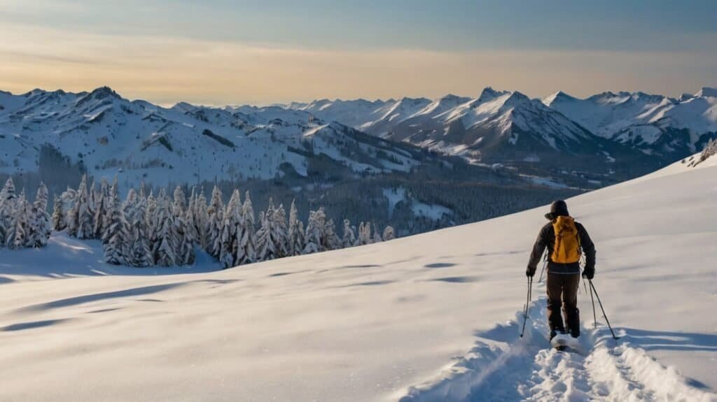 snowshoeing