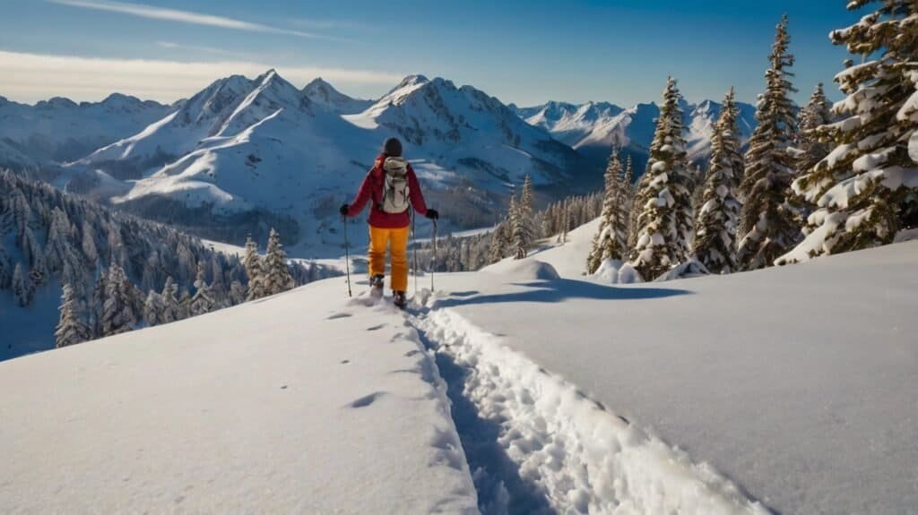 snowshoeing