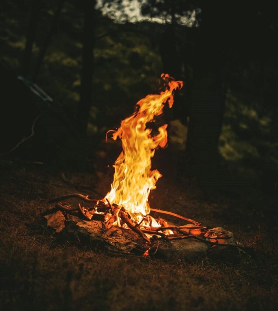 stone campfire ring